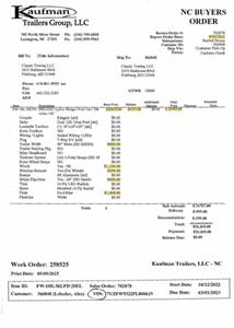 2023 Kaufman Low-Pro 50  50' LOW-PRO /FOUR CAR TRAILER