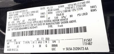 2021 Ford F-350  Ext Cab XL 4X4 - Photo 35 - Finksburg, MD 21048