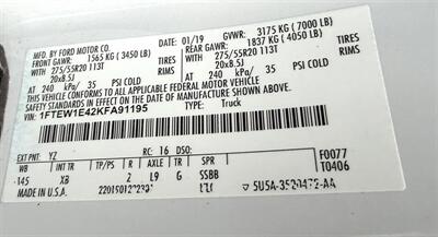 2019 Ford F-150  Crew Cab XLT 4X4 - Photo 43 - Finksburg, MD 21048