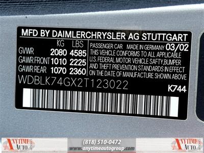 2002 Mercedes-Benz CLK 55 AMG® Base  Convertible - Photo 31 - Sherman Oaks, CA 91403-1701