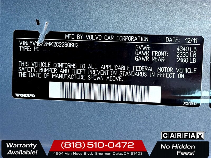 2012 Volvo C30 T5   - Photo 19 - Sherman Oaks, CA 91403-1701