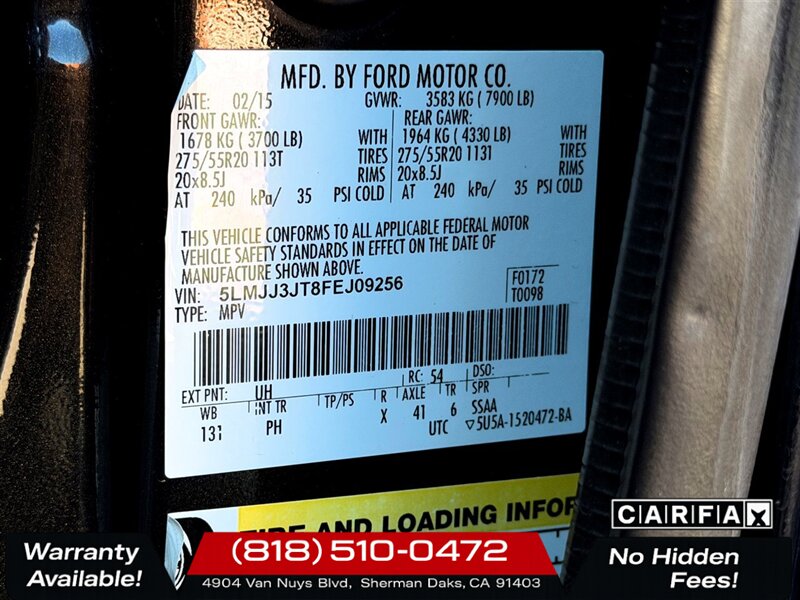 2015 Lincoln Navigator L   - Photo 35 - Sherman Oaks, CA 91403-1701