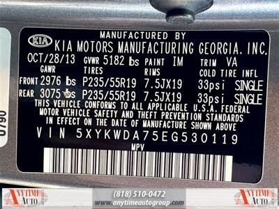 2014 Kia Sorento Limited V6   - Photo 25 - Sherman Oaks, CA 91403-1701