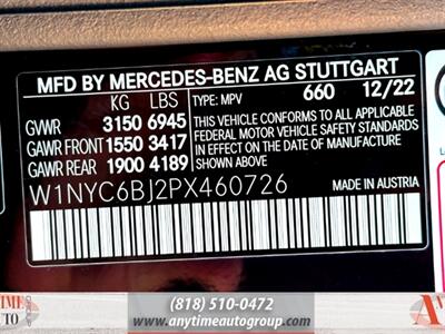 2023 Mercedes-Benz G 550 4MATIC®   - Photo 37 - Sherman Oaks, CA 91403-1701