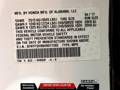 2017 Honda Pilot Touring - Photo 32 - Sherman Oaks, CA 91403-1701