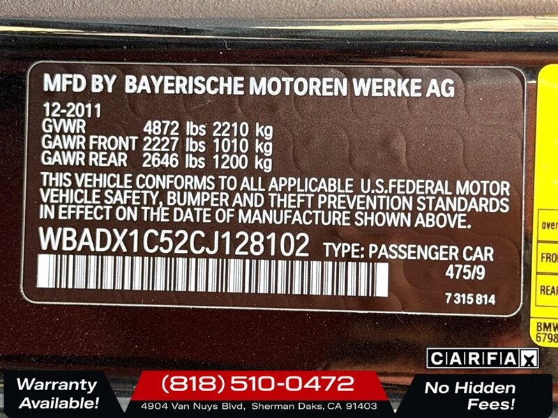 2012 BMW 335is   - Photo 33 - Sherman Oaks, CA 91403-1701