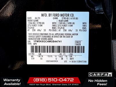 2021 Ford Explorer ST   - Photo 40 - Sherman Oaks, CA 91403-1701