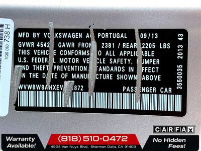 2014 Volkswagen Eos Komfort Edition - Photo 28 - Sherman Oaks, CA 91403-1701