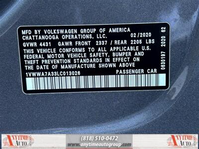 2020 Volkswagen Passat 2.0T SE   - Photo 32 - Sherman Oaks, CA 91403-1701