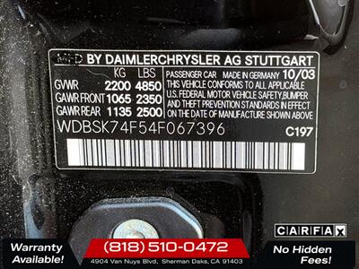 2004 Mercedes-Benz SL 55 AMG®   - Photo 36 - Sherman Oaks, CA 91403-1701