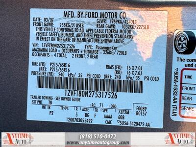 2007 Ford Mustang V6 Deluxe   - Photo 24 - Sherman Oaks, CA 91403-1701