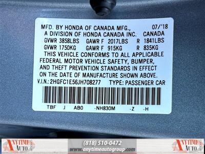 2018 Honda Civic Si - Photo 29 - Sherman Oaks, CA 91403-1701