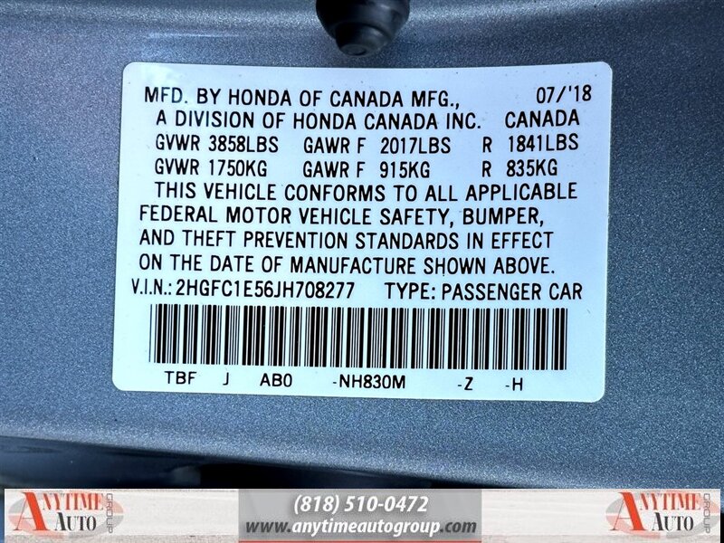 2018 Honda Civic Si - Photo 29 - Sherman Oaks, CA 91403-1701