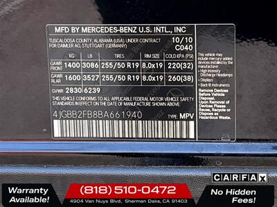 2011 Mercedes-Benz ML 350 Base BlueTEC® 4MATIC® - Photo 27 - Sherman Oaks, CA 91403-1701