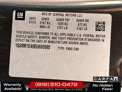 2014 Cadillac ELR   - Photo 28 - Sherman Oaks, CA 91403-1701