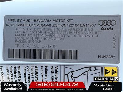 2013 Audi TTS 2.0T quattro Prestige   - Photo 31 - Sherman Oaks, CA 91403-1701