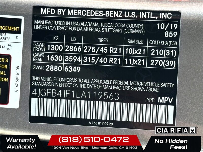 2020 Mercedes-Benz GLE 350 - Photo 36 - Sherman Oaks, CA 91403-1701