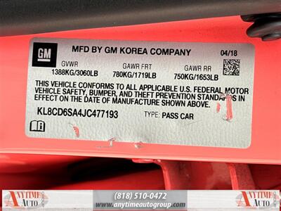 2018 Chevrolet Spark 1LT   - Photo 27 - Sherman Oaks, CA 91403-1701