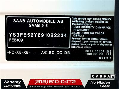 2009 Saab 9-3 2.0T SportCombi - Photo 30 - Sherman Oaks, CA 91403-1701