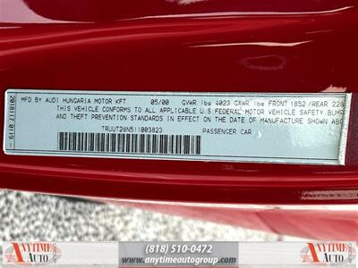 2001 Audi TT Base quattro   - Photo 28 - Sherman Oaks, CA 91403-1701