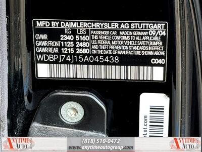 2005 Mercedes-Benz CL 55 AMG® Base Kompressor - Photo 30 - Sherman Oaks, CA 91403-1701