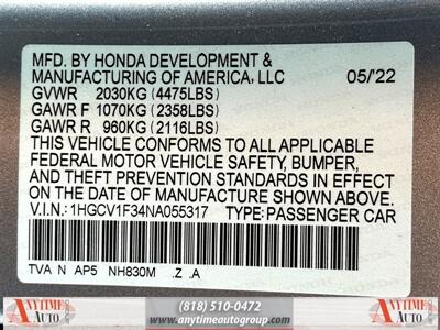 2022 Honda Accord Sport   - Photo 31 - Sherman Oaks, CA 91403-1701