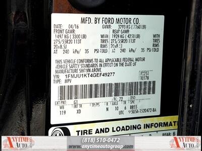 2016 Ford Expedition Limited   - Photo 33 - Sherman Oaks, CA 91403-1701