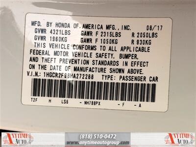 2017 Honda Accord EX-L w/Navigation and Honda Sensing   - Photo 31 - Sherman Oaks, CA 91403-1701