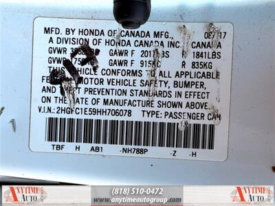 2017 Honda Civic Si   - Photo 27 - Sherman Oaks, CA 91403-1701