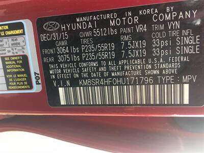 2017 Hyundai Santa Fe Limited Ultimate   - Photo 9 - Cottonwood, AZ 86326