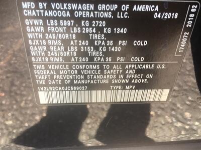 2018 Volkswagen Atlas V6 SE 4Motion  FOUR WHEEL DRIVE - Photo 9 - Cottonwood, AZ 86326