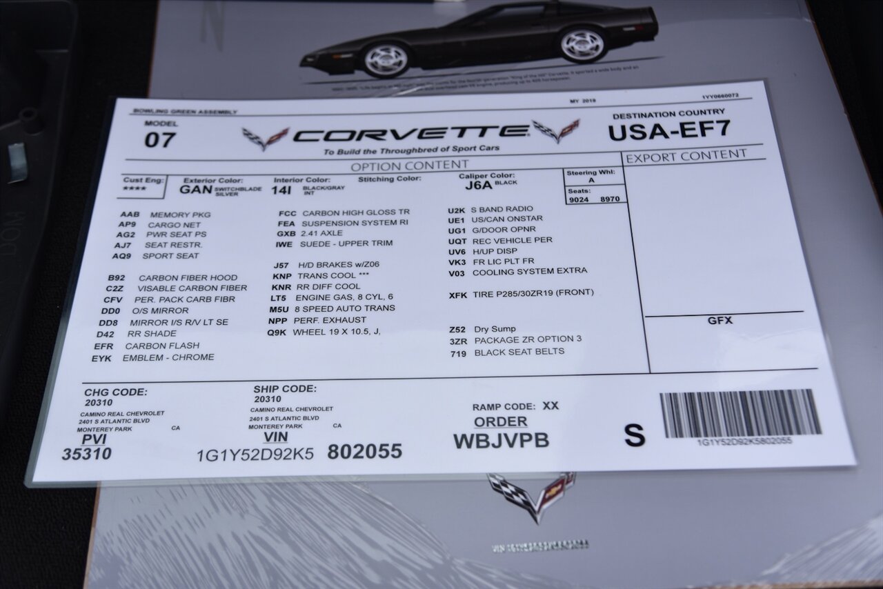 2019 Chevrolet Corvette ZR1   - Photo 23 - Orange, CA 92867