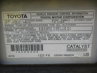 2003 Toyota Corolla CE   - Photo 18 - Seattle, WA 98103