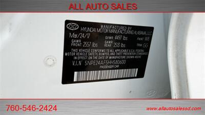 2017 Hyundai SONATA   - Photo 33 - Escondido, CA 92029