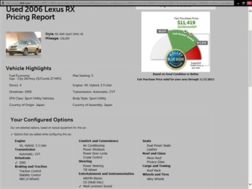 2006 Lexus RX 400h Hybrid   - Photo 20 - San Diego, CA 92126