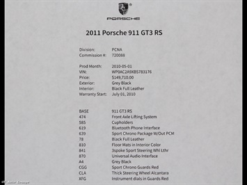 2011 Porsche 911 GT3 RS   - Photo 47 - Rancho Cordova, CA 95742