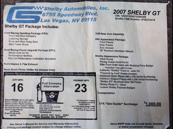 2007 Ford Mustang Shelby GT   - Photo 35 - Rancho Cordova, CA 95742
