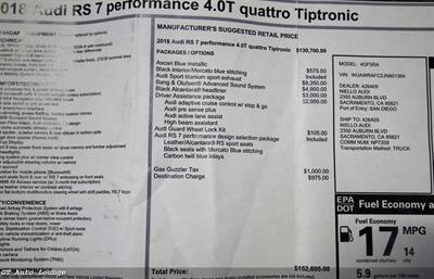 2018 Audi RS7 4.0T Quattro Performance   - Photo 47 - Rancho Cordova, CA 95742