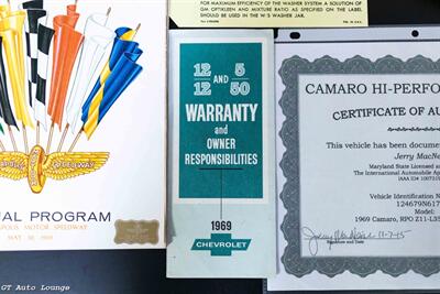 1969 Chevrolet Camaro Z11 396 Indy Pace Car   - Photo 74 - Rancho Cordova, CA 95742