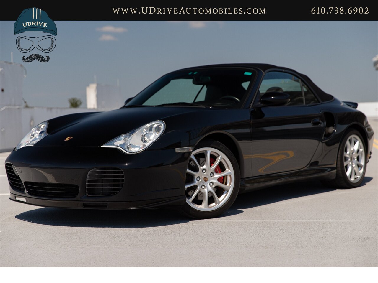 2004 Porsche 911 996 Turbo Cabriolet 6 Speed Manual GT3 Wheels  Service History Triple Black - Photo 4 - West Chester, PA 19382