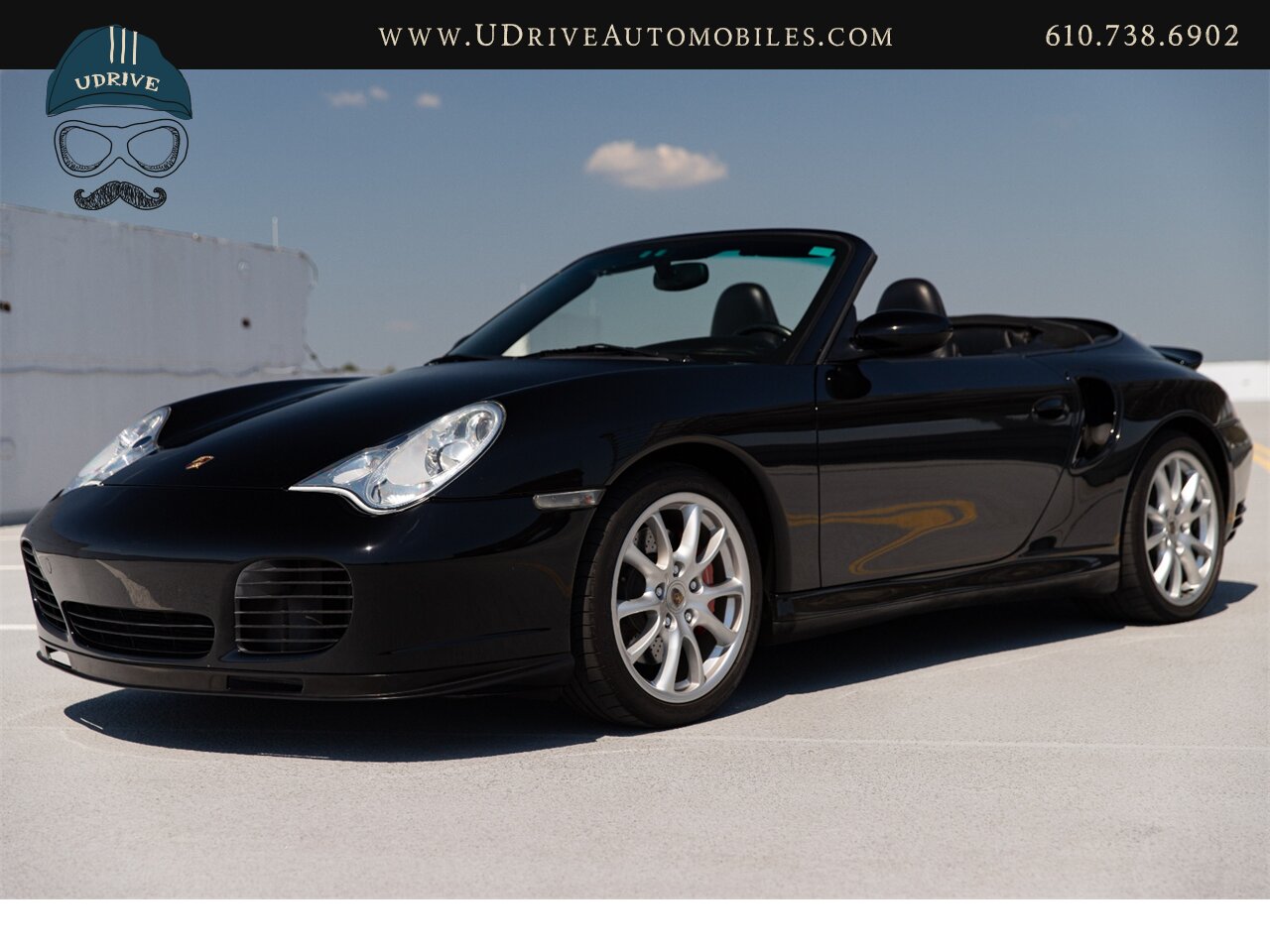2004 Porsche 911 996 Turbo Cabriolet 6 Speed Manual GT3 Wheels  Service History Triple Black - Photo 13 - West Chester, PA 19382