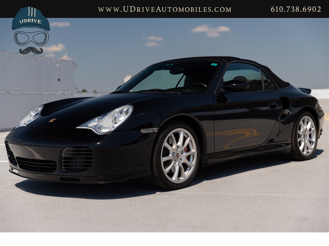 2004 Porsche 911 996 Turbo Cabriolet 6 Speed Manual GT3 Wheels  Service History Triple Black - Photo 12 - West Chester, PA 19382