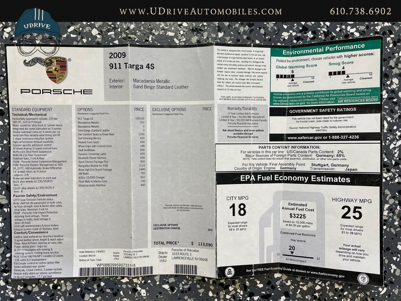 2009 Porsche 911 Targa 4S 6 Speed Manual 997.2 Macadamia  Sport Chrono Pkg Vented Seats Bose Audio - Photo 55 - West Chester, PA 19382