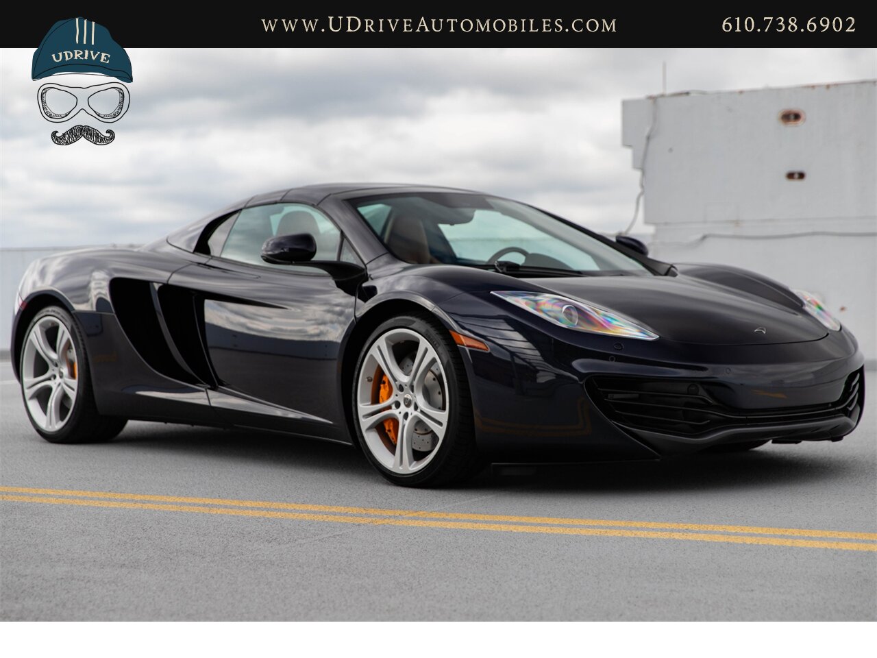 2013 McLaren MP4-12C Spider 1 Owner 6k Miles Carbon Fiber Full Leather  Sapphire Black over Natural Tan Leather - Photo 14 - West Chester, PA 19382