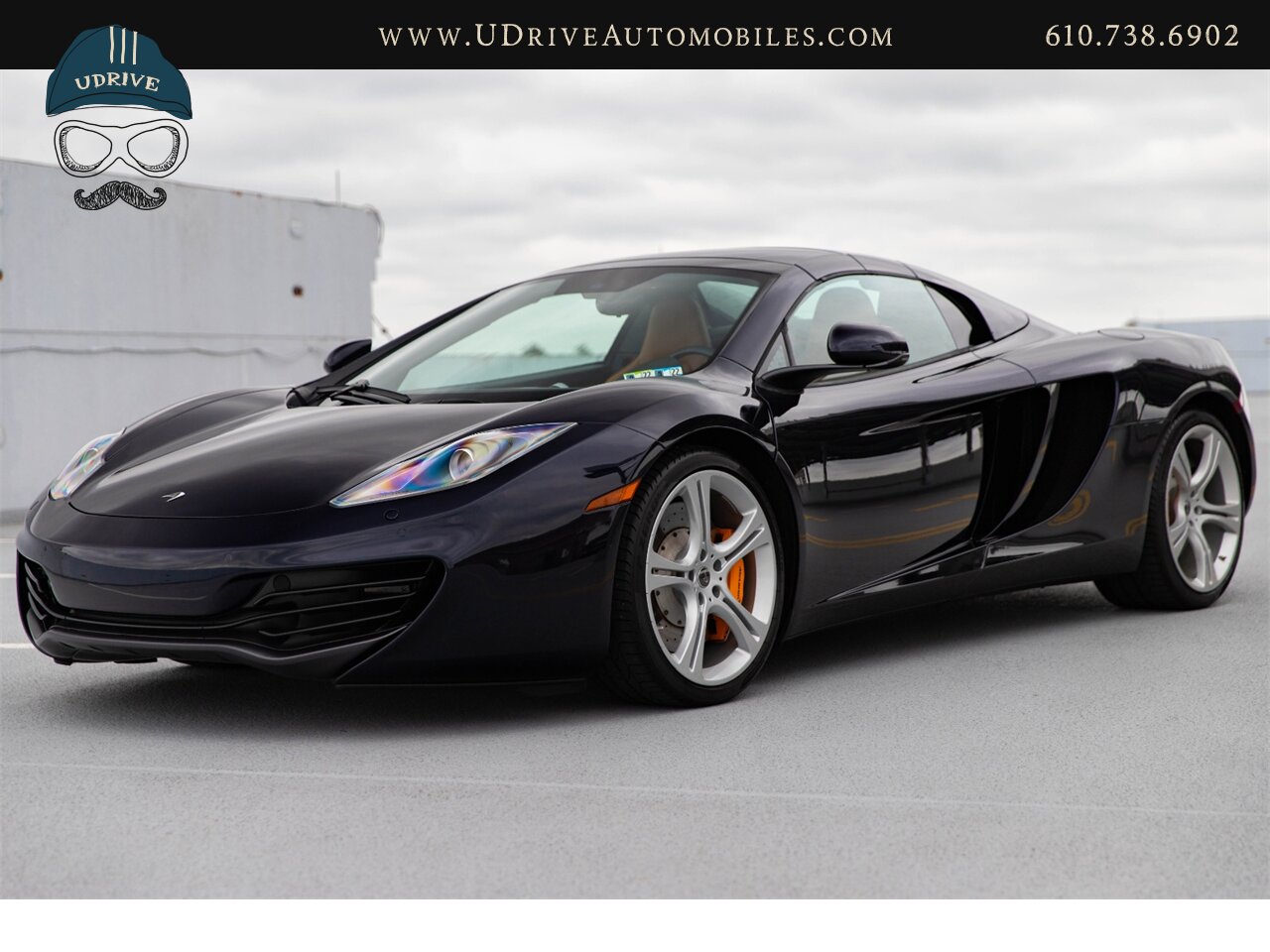 2013 McLaren MP4-12C Spider 1 Owner 6k Miles Carbon Fiber Full Leather  Sapphire Black over Natural Tan Leather - Photo 8 - West Chester, PA 19382
