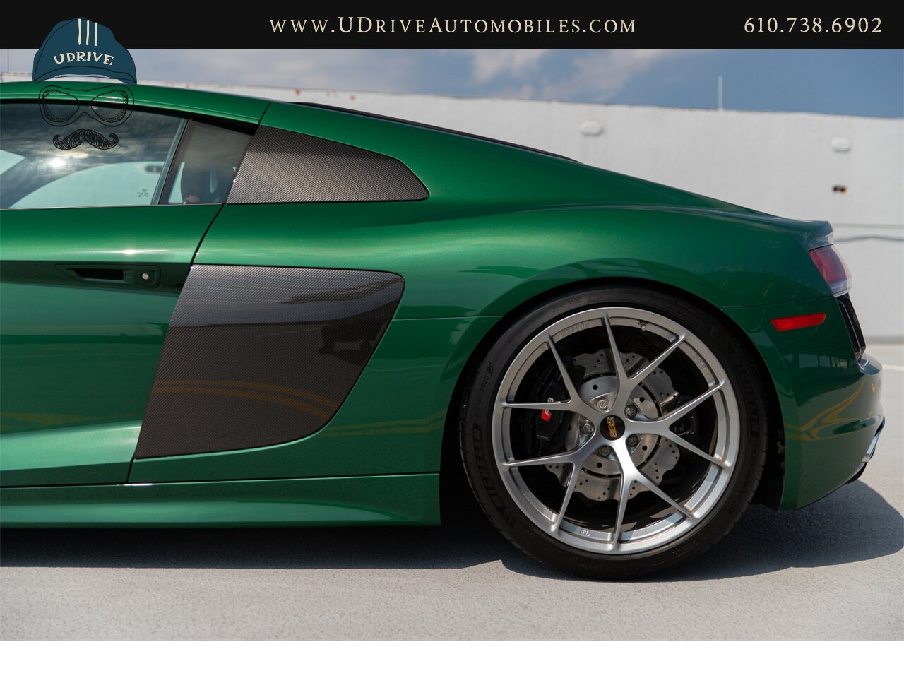 2017 Audi R8 Audi Exclusive Avocado Green Vermont Brown Leather  Diamond Stitching V10 Carbon Fiber - Photo 28 - West Chester, PA 19382