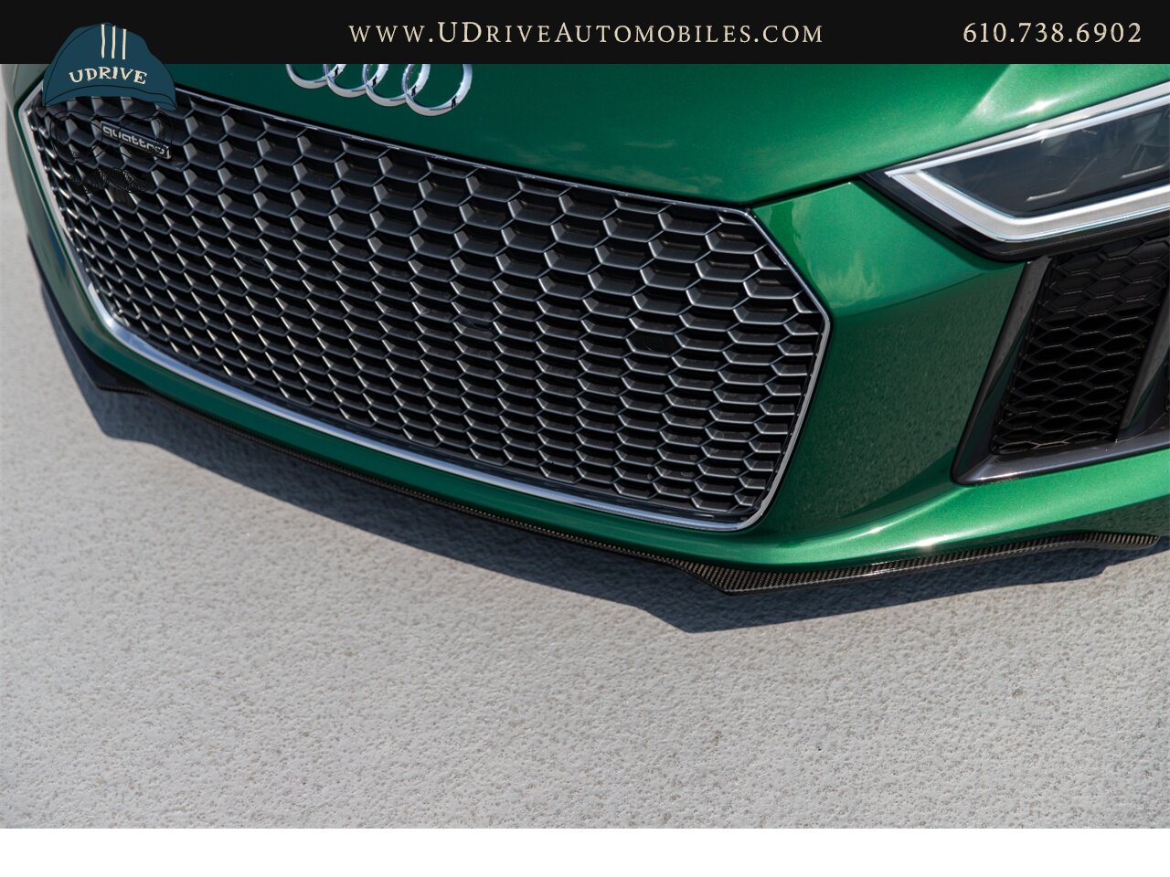 2017 Audi R8 Audi Exclusive Avocado Green Vermont Brown Leather  Diamond Stitching V10 Carbon Fiber - Photo 16 - West Chester, PA 19382