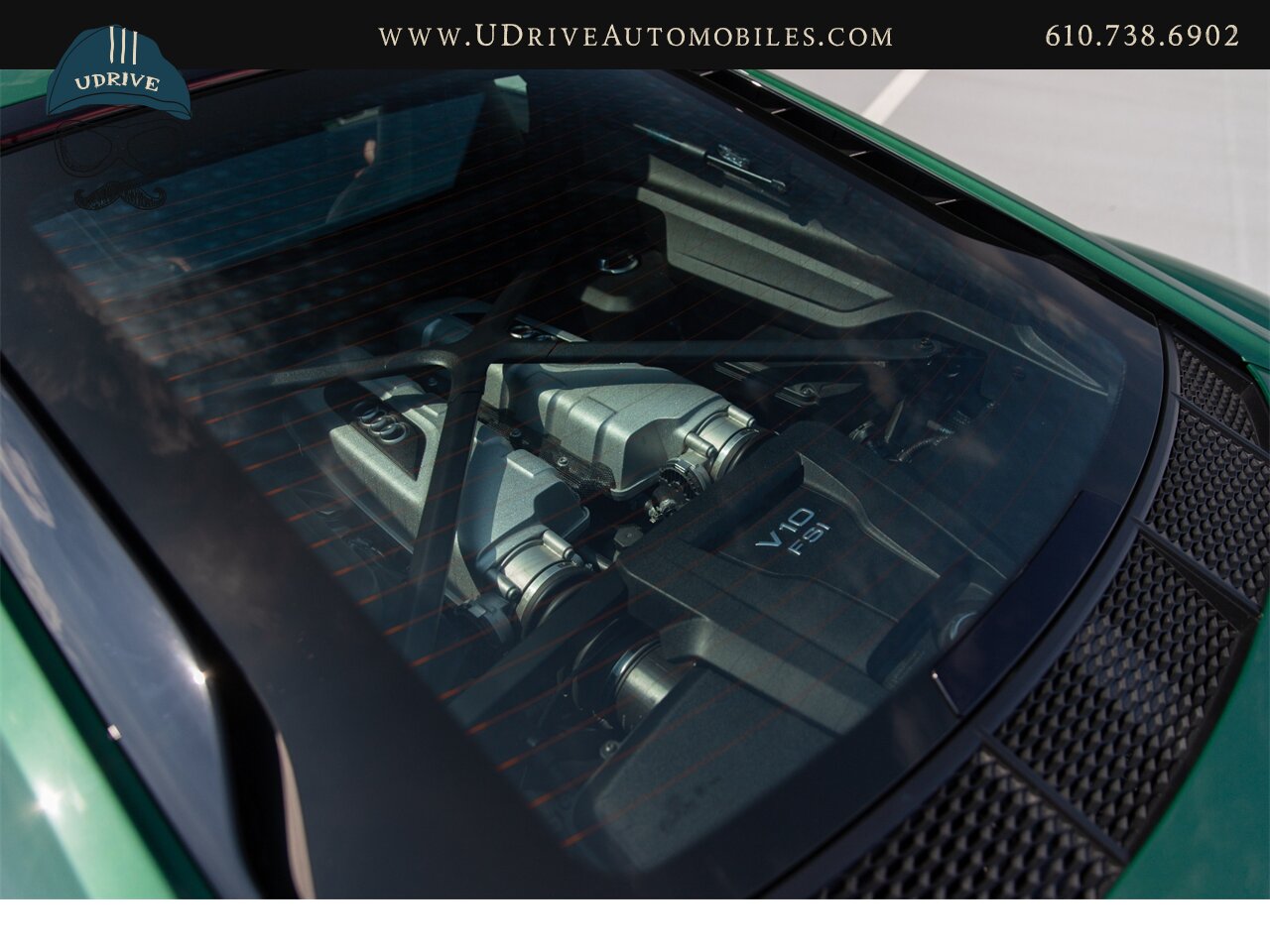 2017 Audi R8 Audi Exclusive Avocado Green Vermont Brown Leather  Diamond Stitching V10 Carbon Fiber - Photo 27 - West Chester, PA 19382