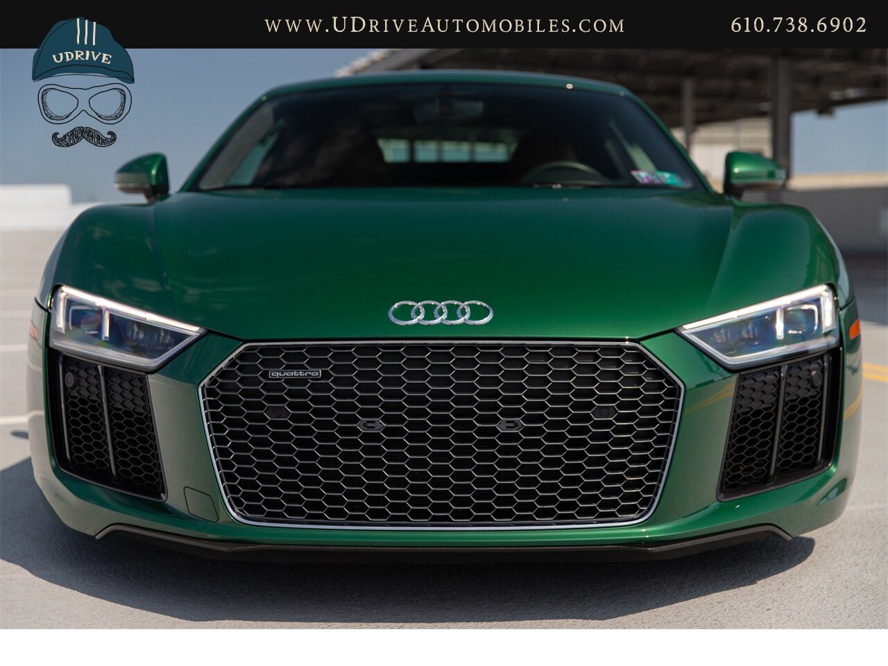 2017 Audi R8 Audi Exclusive Avocado Green Vermont Brown Leather  Diamond Stitching V10 Carbon Fiber - Photo 14 - West Chester, PA 19382