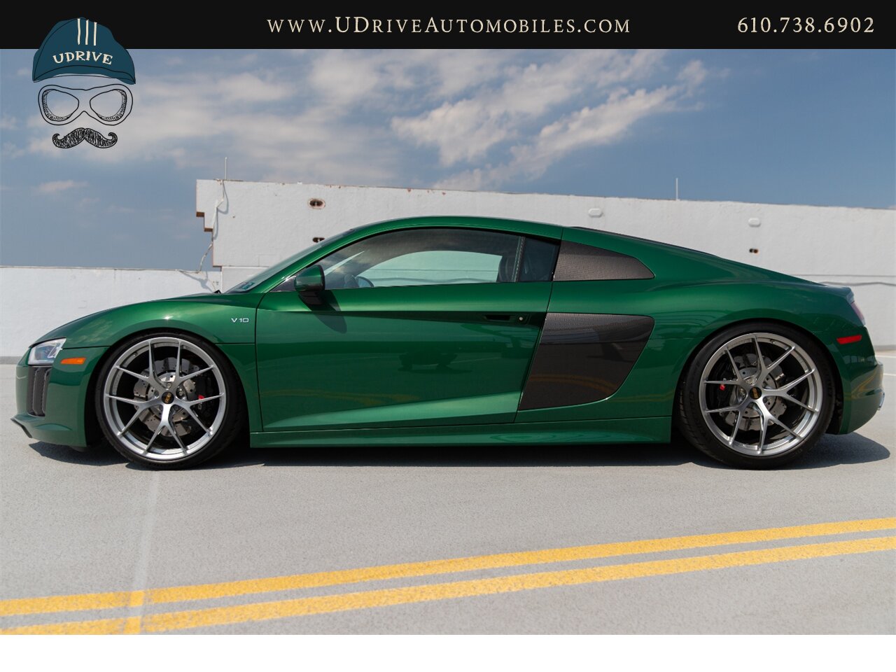 2017 Audi R8 Audi Exclusive Avocado Green Vermont Brown Leather  Diamond Stitching V10 Carbon Fiber - Photo 9 - West Chester, PA 19382